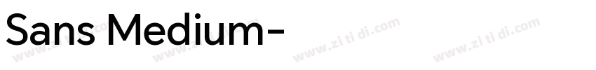 Sans Medium字体转换